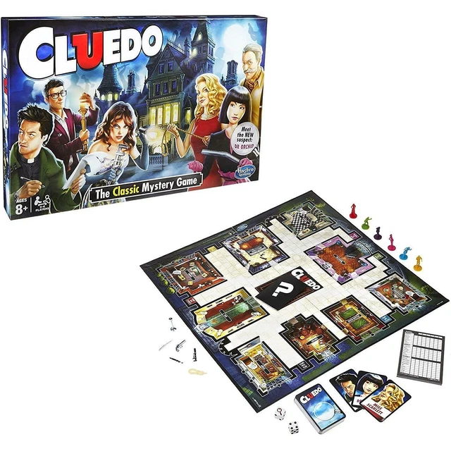 HASBRO GAMING CLUEDO The Classic Mystery Board Game For 2 To 6 Players hasbro-gaming-cluedo-the-classic-mystery-board-game-for-2-to-6-players