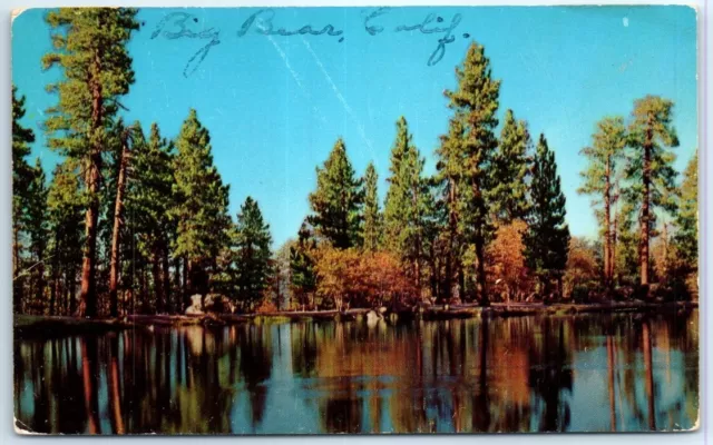 Postcard Cedar Lake near Big Bear Lake California USA North America