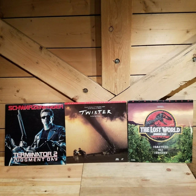 Terminator 2 Judgment Day - Lost World Jurassic Park - Twister Laserdisc Batch