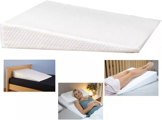 Bed Wedge Pillow Acid Reflux 11 Degree Memory Foam X-Large Bed Big Raised Pillow