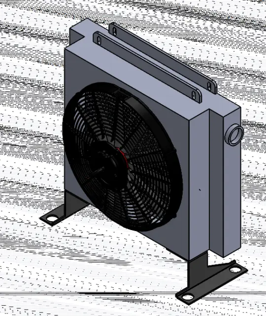 Hydraulikölkühler Ölkühler Lüfter Luftkühler 40-80-100-140L/min inkl. Thermostat 2