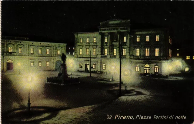 Slovenia, Piran, Pirano, Piazza Tartini di Notte, Vintage Postcard (DE)