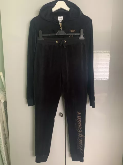 Juicy Couture Velour Black Tracksuit Girls 12-13-years