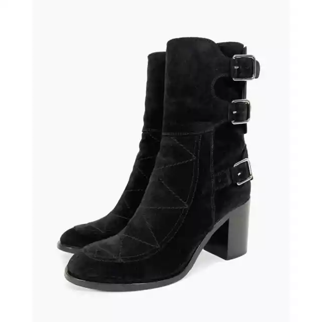 Laurence Dacade Women’s Suede Ankle Boots Black Size 38