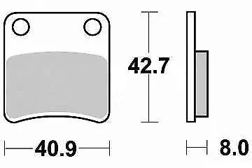 Jeu de plaquette frein a main parking pour piaggio MP3 125 250 400