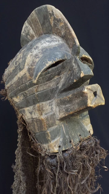 Songye Male Kifwebe AFRICAN Mask - DROC