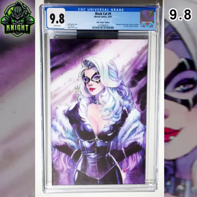 Cgc 9.8 - Black Cat #9 - Sabine Rich Virgin Variant Edition Marvel Comics 2021