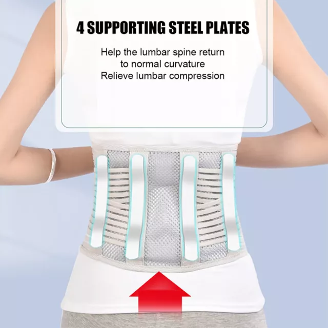Lumbar Support Waist Belt Health Therapy Breathable Back Spine Support C:bj