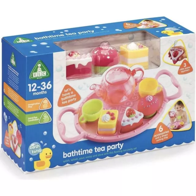 Early Learning Centre Bath Time Pink Tea Party Set Pool Toy Toys Kids Baby Gift