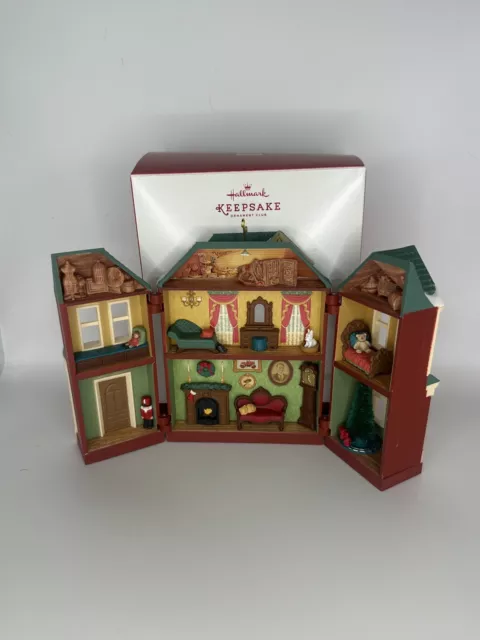 2014 Victorian Dollhouse Hallmark Keepsake Ornament Member Exclusive Christmas 2