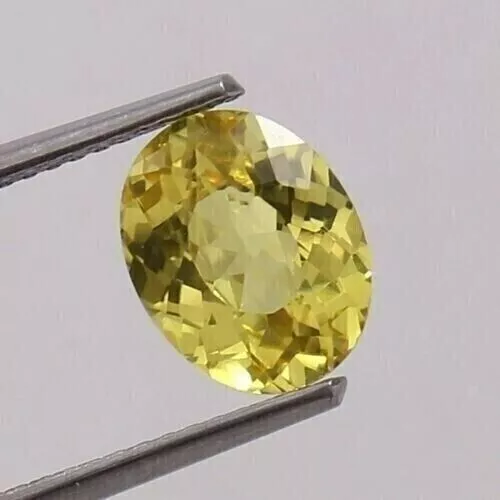 Flawless 6 Ct+ Ceylon Yellow Sapphire Oval AAA+ Certified Treated Gemstone