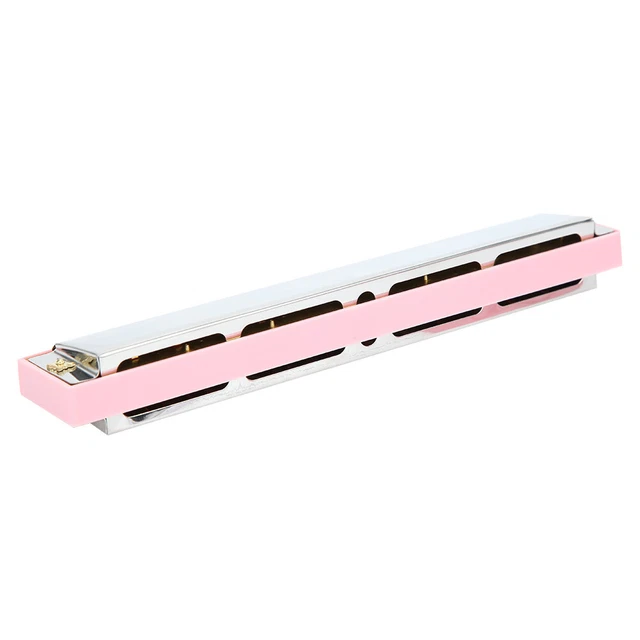 (Rose) Harmonica C Key Diatonic Harpe Instrument De Musique Vis En Acier