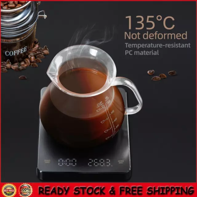 Smart Drip Coffee Scale 3kg/0.1g Timing Portable Electronic Home Kitchen Scale