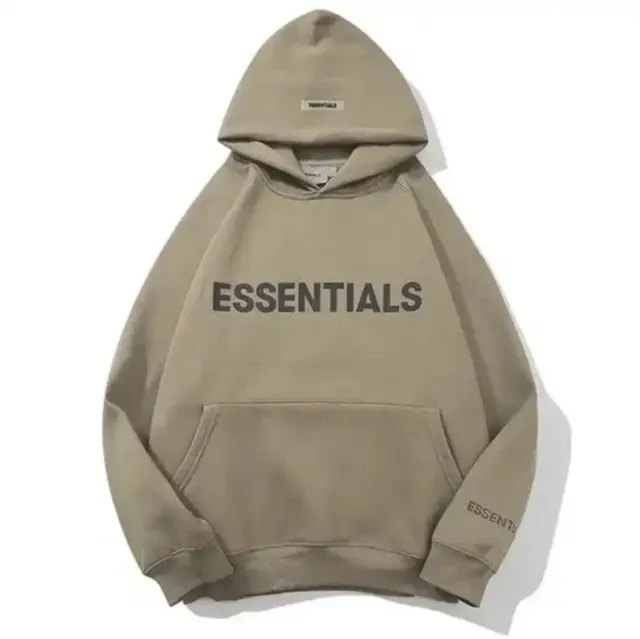 Essentials hoodie/sweatshirt unisex men and woman beige/brown s-3xl