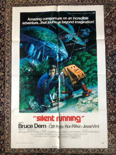 SILENT RUNNING Original US One 1 Sheet Movie Poster Bruce Dern Douglas Trumbull