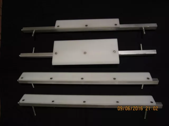 Set of scrapers with holders for MR11 and MRS11 ACME dough roller sheeter