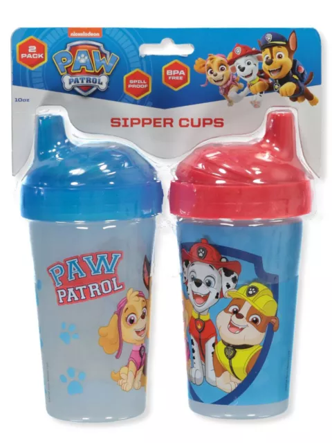 Cudlie Baby Boy 2 Pack 10 Oz Hard Spout Sippy Cup for Toddler, Paw Patrol