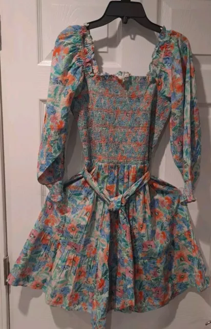 Shoshanna 100 % Cotton Floral Dress Size 0