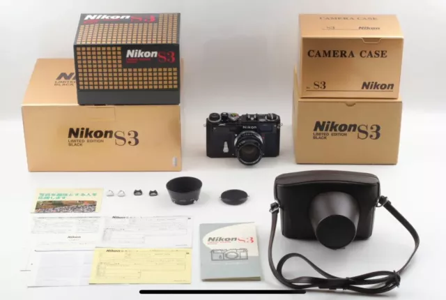 [Unused w/ Box] Nikon S3 Limited Edition Black Nikkor-S 50mm f/1.4 From JAPAN