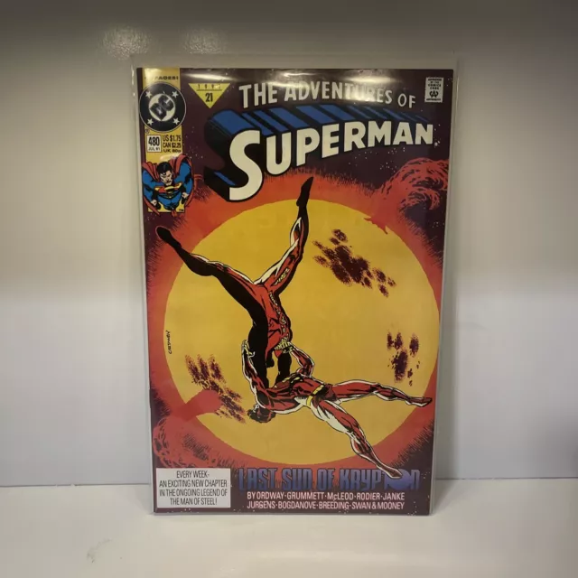 The Adventures Of Superman #480 1991 DC Comics Last Son Of Krypton