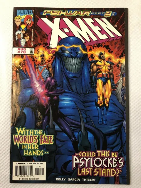 X-MEN (Vol. 2) #78 NM, Psi-Wars Part 2, Direct edition, Marvel Comics 1998