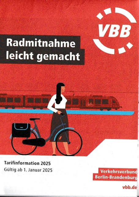 BERLIN RADMITNAHME LEICHT gemacht VBB 2025 Verkehrsverbund Berlin ...