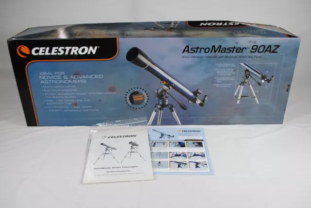 Celestron AstroMaster 90AZ 90mm 11 Refractor Telescope