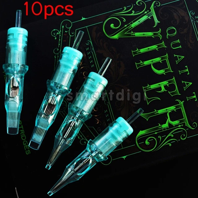 10x Sterile Disposable Tattoo Needle Cartridges Round Liners Shaders RL M1 RS RM