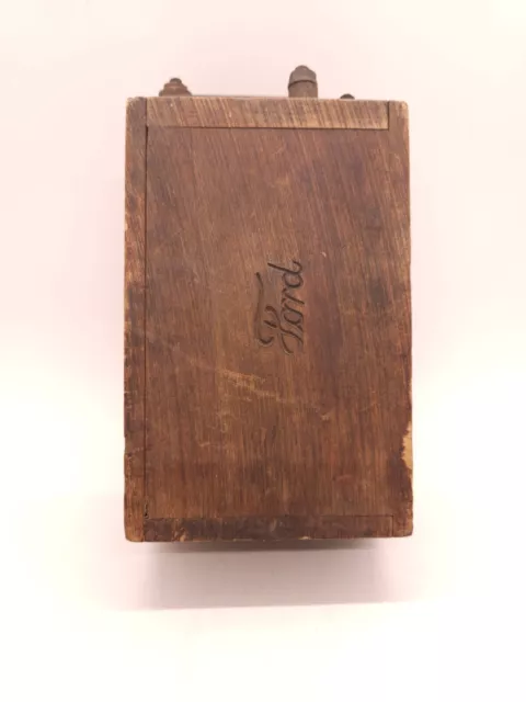 Antique Ford Model A/T Ignition Coil Wooden Box Trembler Restore Parts Only