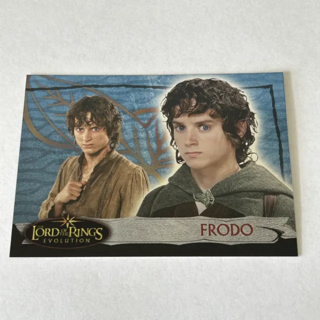 2006 Topps Lord of the Rings Evolution B Rare Sapphire 1:12 #8B FRODO