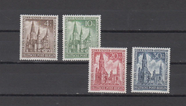 Berlin -- 1953 -- Gedächtniskirche -- Mi. 106 - 109 -- Satz -- Postfrisch (Mnh)