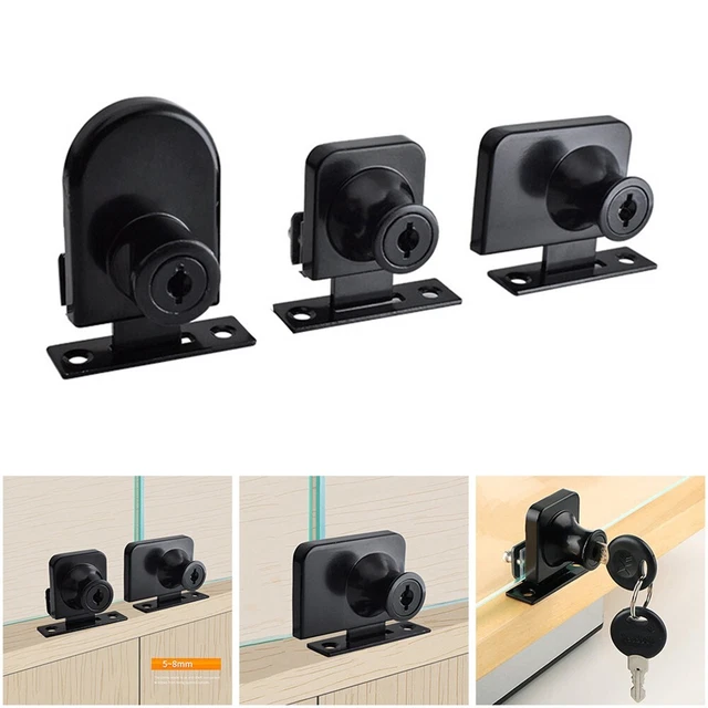 Serratura Per Porta Per Vetrina In Vetro Senza Fori Serratura Per Cassaforte P - Foto 2