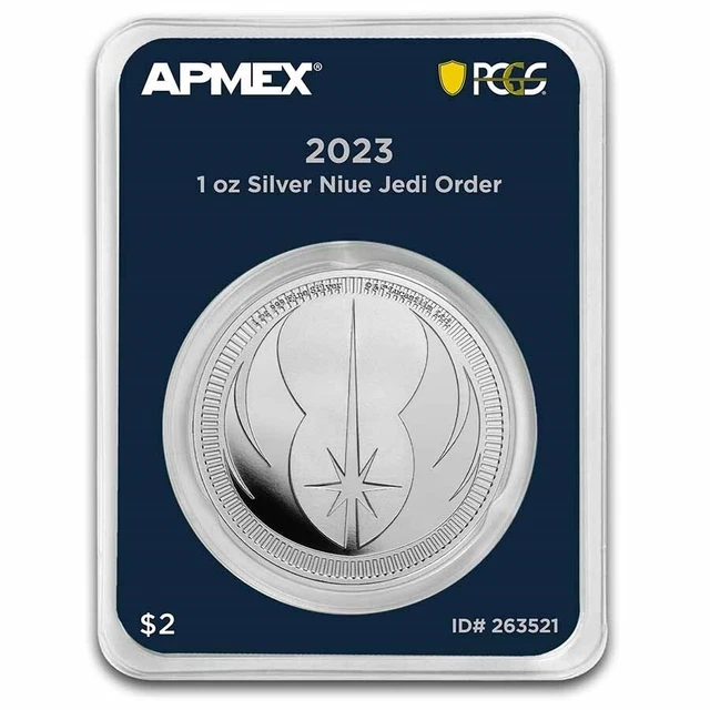 2023 Niue 1 oz Silver $2 Star Wars Jedi Order Crest MD® Premier PCGS FS® TEP