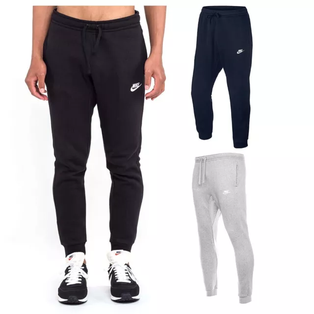 Nike Mens Jogger Athletic Regular Fit Gym Work Out Draw String Fleece Sweatpants