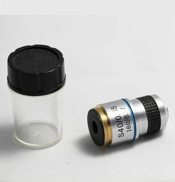New 40X Achromatic Objective Lens with Spring for Biological Microscope FotoHigh