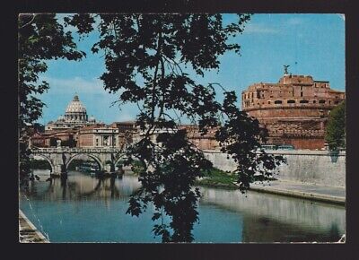 Roma Saint Angelo Bridge and Castle Ponte e Castel S. Ange in Rome ITALY pc 545