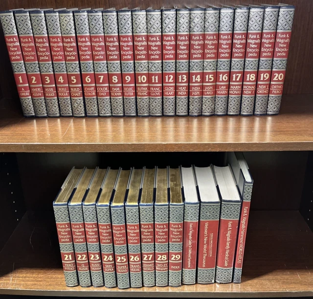 充実の品 WAGNALLS AND FUNK New 1-29 Volumes Complete Set Encyclopedia 人文