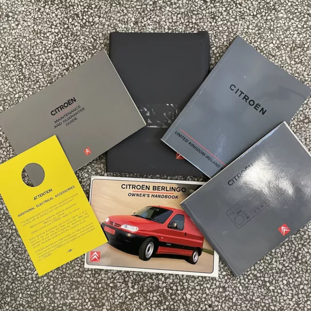 Mk1 Citroen Berlingo Handbook, Bookpack, Owners Instruction Manual, Guide