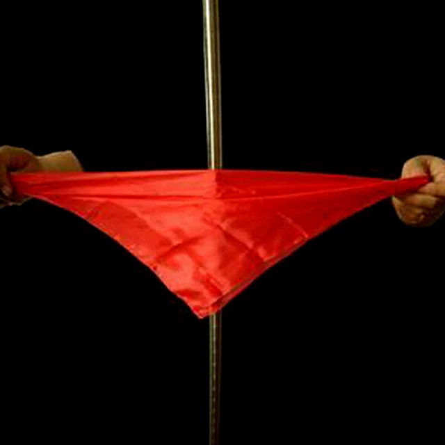 Silk thru cane magic tricks silk for professional magicians streets props DS  F2