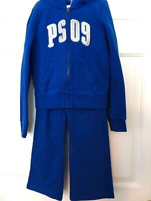 P.s. Aeropostale Girls Size 8 Zip Front Hoodie (Royal Blue) W. Size 7 Matching S