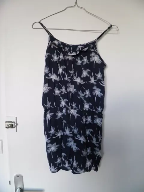 Superbe Combishort Bleu Marine/Palmiers H&M Fille Taille 12-13 Ans