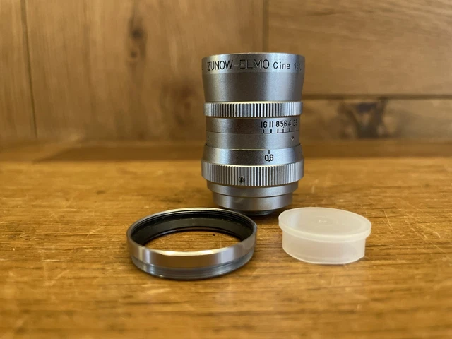 ZUNOW-ELMO Cine 1:1.1 f=6.5mm Dマウント 動作確認 M42 MOUNT SPIRAL: ZUNOW OPT. Japan ZUNOW-ELMO Cine 38mm F1.1