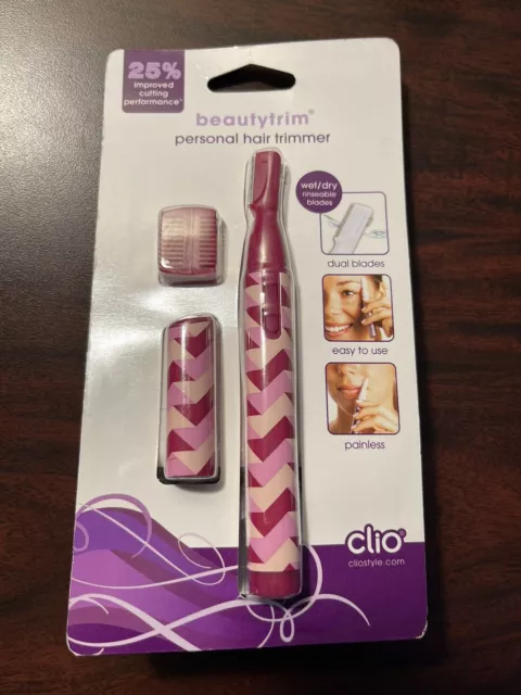 Clio 3901 (SB) Beautytrim Dual Blade Personal Hair Trimmer - Needs 2 AAA Batts