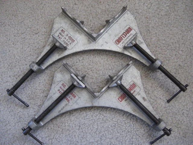 Set of 2 - CRAFTSMAN corner clamps - miter vises - No. 9-6666 - Made in USA