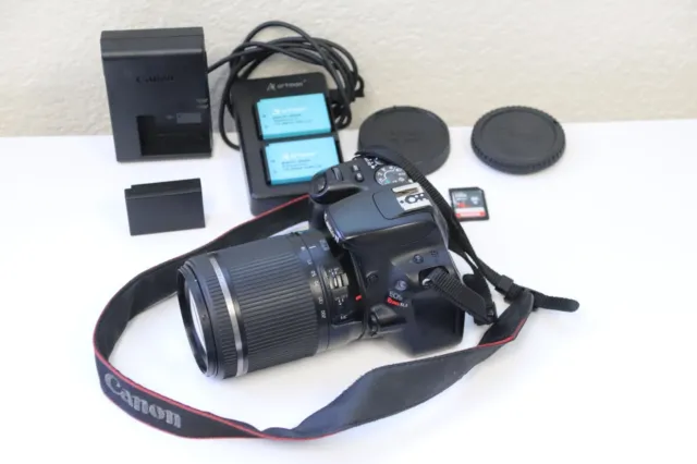 Canon EOS Rebel SL2 24.2 MP Digital SLR Camera - Black Body - W/  18-200mm Lens