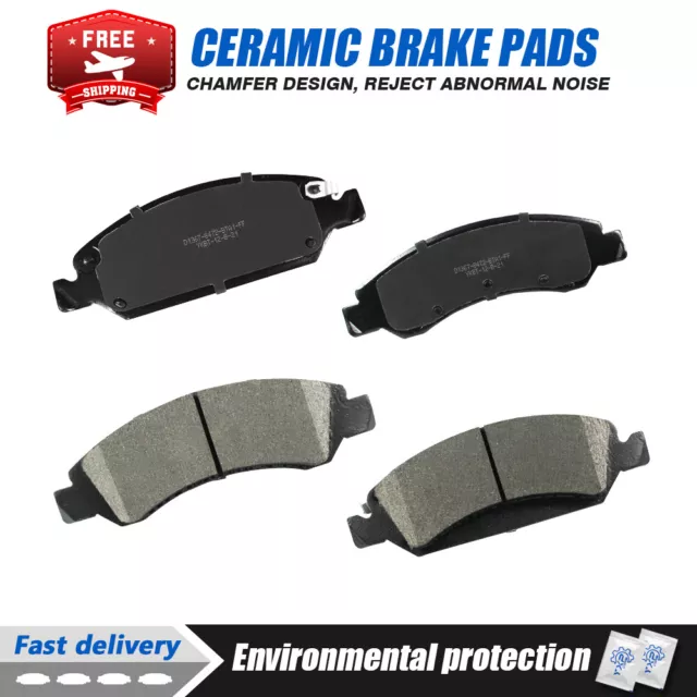 Front Ceramic Disc Brake Pad Kit for Chevy Silverado 1500 Tahoe GMC Sierra 1500