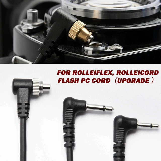 2.5mm/3.5mm/Type C Upgrade PC cord line Adapter For Rolleiflex rolleicord flash