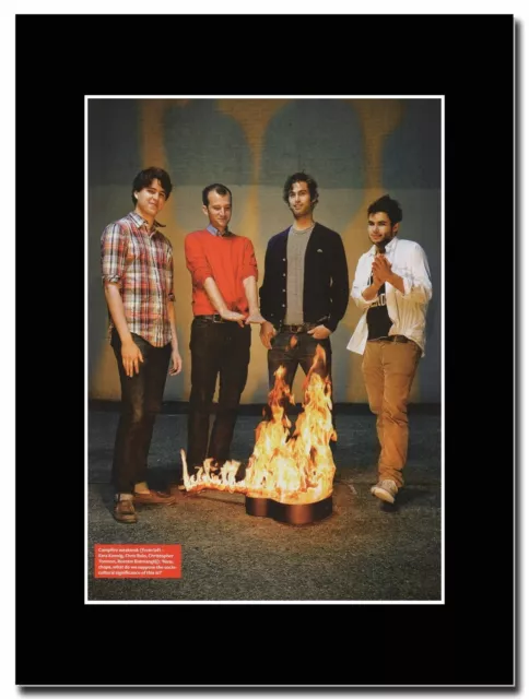 Vampire Weekend - Campfire Weekend   - Matted Mounted Magazine Artwork
