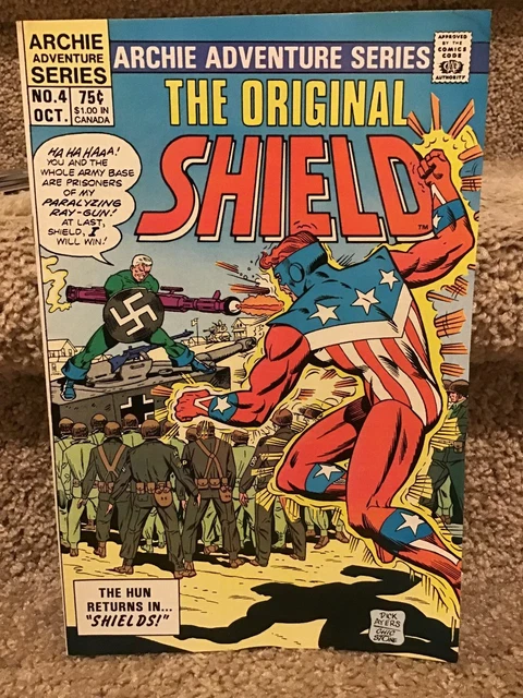 1984 Archie Entertainment Comics The Original Shield #4 The Hun Returns