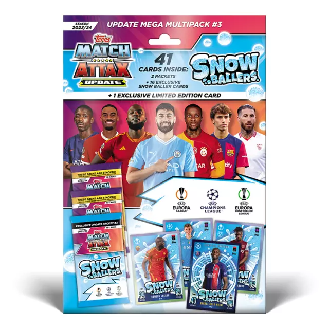 UK MATCH ATTAX Football Soccer UEFA League 2025 Cards, Update Mega